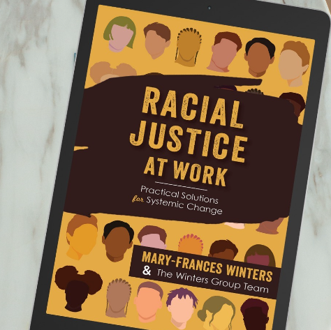 Racial Justice at Work on an e-reader